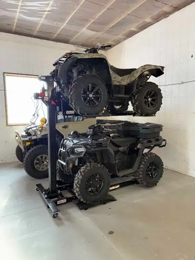 PowerLift Hoist -Can be outfitted for ATV's / Snowmobiles / Motorcycles -Mennonite built in Fleshert...