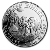 20 x 2017 1 oz Silver Somalian African Wildlife Elephant