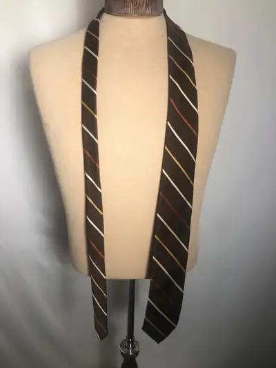 Mens Vintage Brown Tie. From Paris. , View more