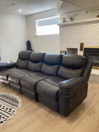 Leather family couch