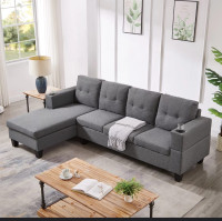 Sleek atmosphere 4 seater sectional couch for living rooms