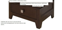 New in Box - Dark wood Drawer free standing REG $800 (EX Large)