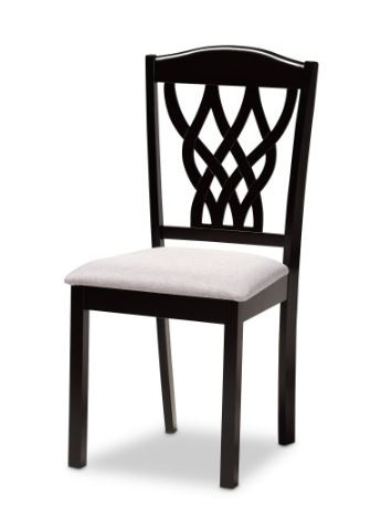 Delilah Grey and Dark Brown Fabric Dining Chair (Set of 4) in Chairs & Recliners in Kitchener / Waterloo - Image 2