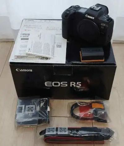 The Canon EOS R5   come with lens , View more
