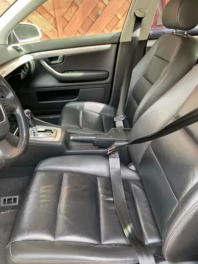 FOR SALE -BLACK LEATHER SEATS FOR AUDI B7 A4 IN VERY GOOD CONDITION ,WILL FIT 2005/2006/2007AND 2008...