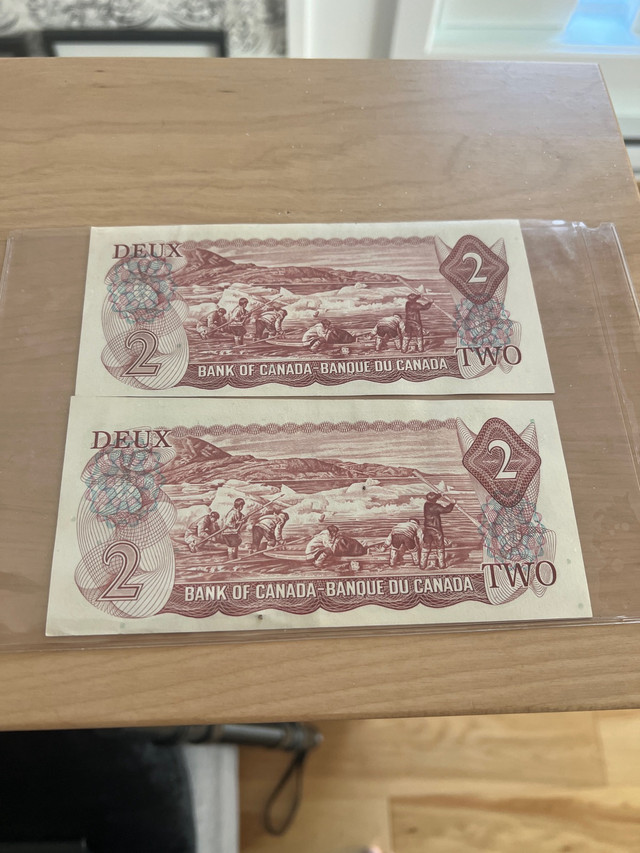 Papier monnaie $ 2.00 dans Art et objets de collection  à Ville de Montréal - Image 2