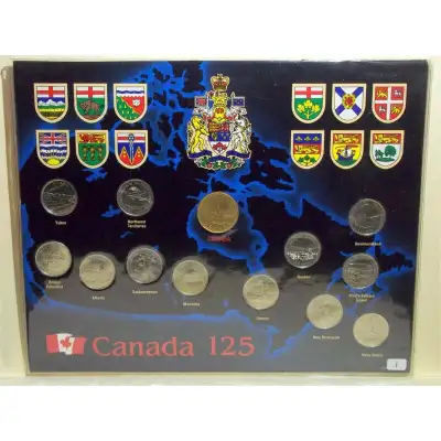 CANADA 125 YEARS COMMEMORATIVE COIN SET 1867-1992, View more