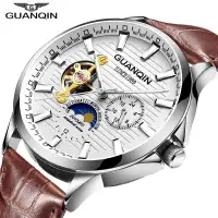 GUANQIN 2020 business watch men Automatic Luminous clock men Tou