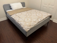 IKEA double bed frame and mattress