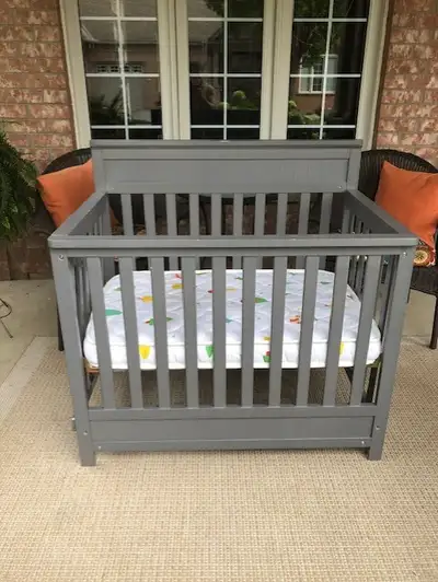 Lightly Used Nearly New Baby Crib and Mattress $60, View more