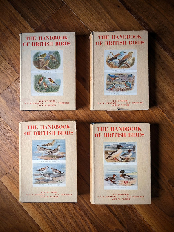1949 The Handbook of British Birds – 6th impression – Vol 1 -4 in Textbooks in Port Alberni