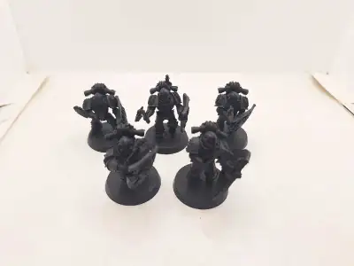 Warhammer 40k 30k imperial fist phalanx warden squad primed blk, View more