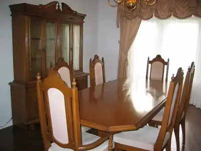 Solid oak 9-Piece Dining Set, View more