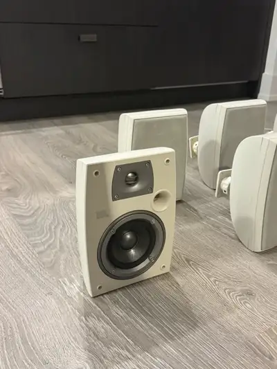 Speakers - JBL brand SET of 6.HiFi Stereo White Indoor/Outfoor , View more