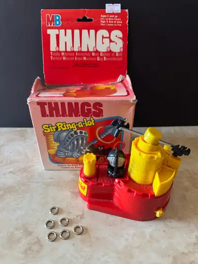 Vintage Milton Bradley THINGS Sir-Ring-a-lot w/ box, View more