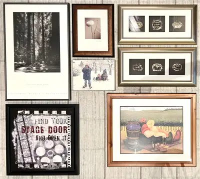 LOTS OF WALL ART! (From $10~ Prices & sizes marked on photos), View more