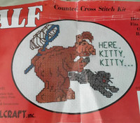 Vintage Millcraft Alf Here Kitty Counted Cross Stich Kit ALF-CS3