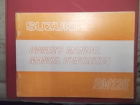 1979 Suzuki RM125  Original Owner's Manual