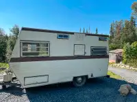 Retro camper trailer