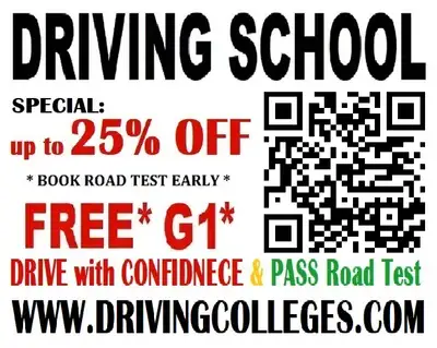 Mount Brydges & area BOOK ROAD TEST EARLY* FREE* G1 up to 25% OFF WWW.DRIVINGCOLLEGES.COM DRIVE with...
