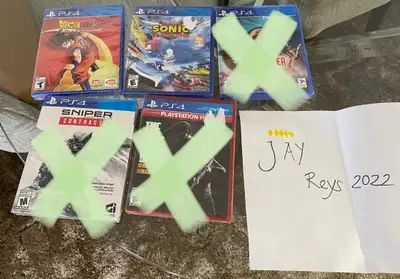 Varied Playstation 4 Video games, View more