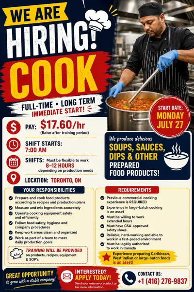 Cook - Caribbean Cuisine , View more