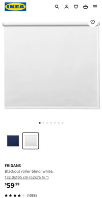 IKEA FRIDANS Blackout roller blind curtain