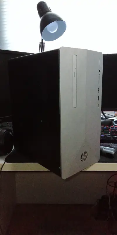HP Pavilion Desktop 595-p0xxx CPU: i3-9100f @ 3.60GHz Memory: 16GB DDR @ 2133MHz (One of the two sti...