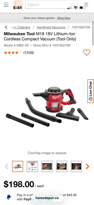Milwaukee Tool M18  Compact Vacuum, View more