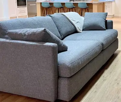 Crate and Barrel Deep Comfortable Seating Grey Modern 100% Feath, View more