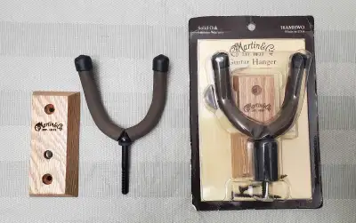 new Martin & Co. solid oak guitar wall hanger , View more