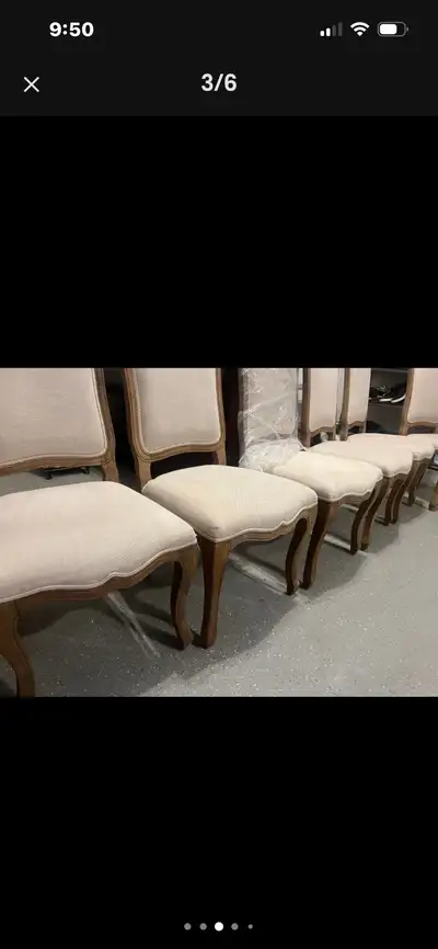 6 Restoration Hardware dining Chairs great condition , View more