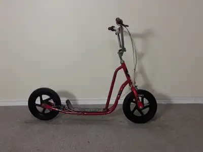 Serviced 12”air tires Kick Rocket kick scooter with dual brakes, View more