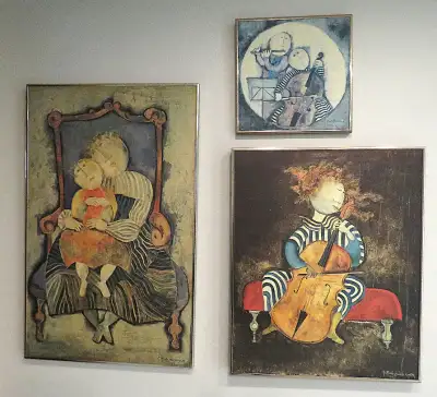 Magnifiques tableaux G Rodo Boulanger laminés encadrement or, View more