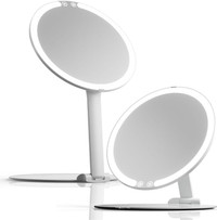 Rechargeable Travel Makeup Mirror with LED Light - brand new in