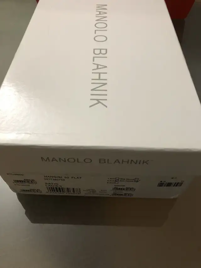 Authentic Manolo Blahnik Empty Shoe Box 12x8 X4”$1563793682857347123