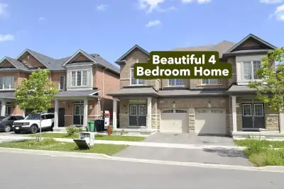 stunning 4 Bedroom Home brick/stone elevation. This property offers 4 Bedrooms, 3 Washrooms (1 powde...