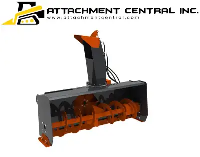 72" Snow Blower Skid Steer Attachment, View more