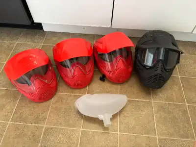 Paintball helmet Lot , View more