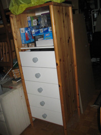 FS: Five drawer storage dresser unit, IKEA kallax inserts