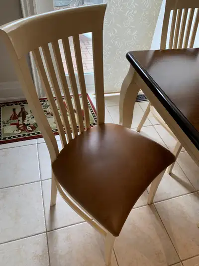 Two toned dining set, View more