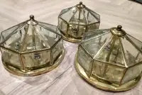 Brass Ceiling Lights with Bulbs
