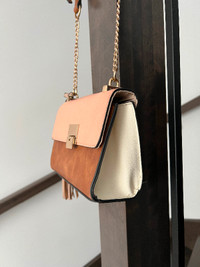 Call it Spring Pink and Brown women’s crossbody bag