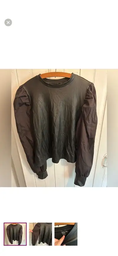 shein xl pleather top, View more