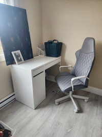 Ikea desk and chair