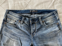 Silver Bootcut Jeans - women -Size W30/L33
