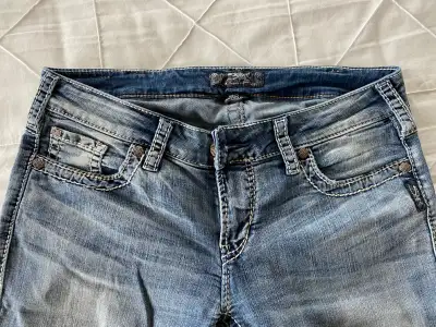 Silver Bootcut Jeans - women -Size W30/L33, View more