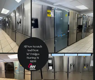 WAREHOUSE BLOWOUT !!! ALL NEW 36" FRIDGES STARTING AT $1199.99!, View more