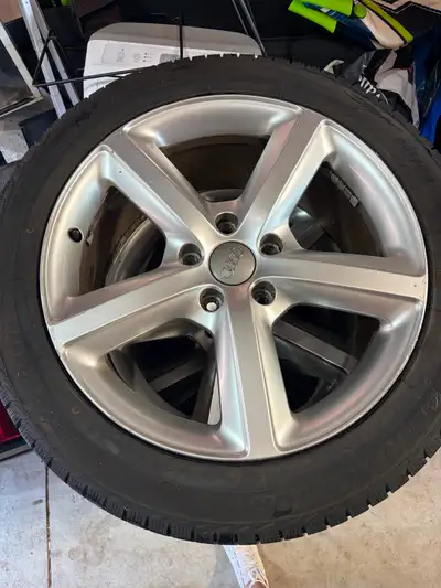Never used winter tires on OEM 20 inch Audi rims need them gone $1400 OBO text for details. Won’t la...