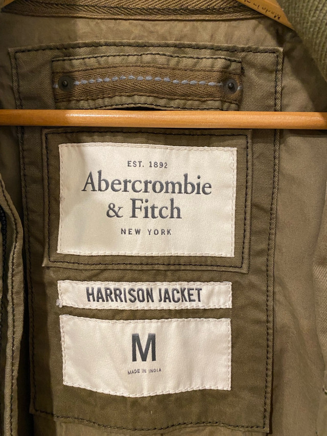 Abercrombie & Fitch Harrison Vintage Military Bomber Jacket Medi in Men's in Burnaby/New Westminster - Image 3